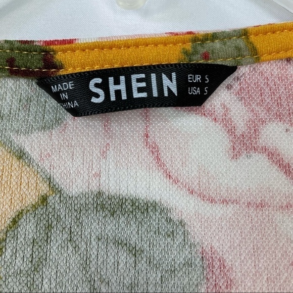 Shein Yellow Floral Dress - Picture 9 of 10